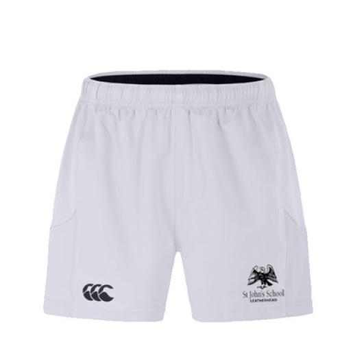 St John's Leatherhead Senior Rugby Short (White)