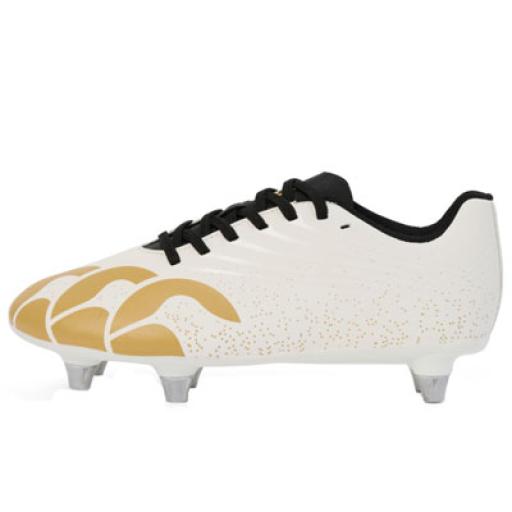 CCC Stampede Rugby Boot SG Junior (Wht/gold)