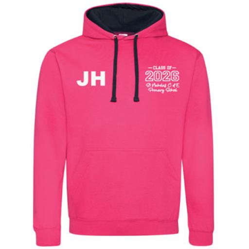 St Nicholas Leavers Hoody 2026 (pink/navy)